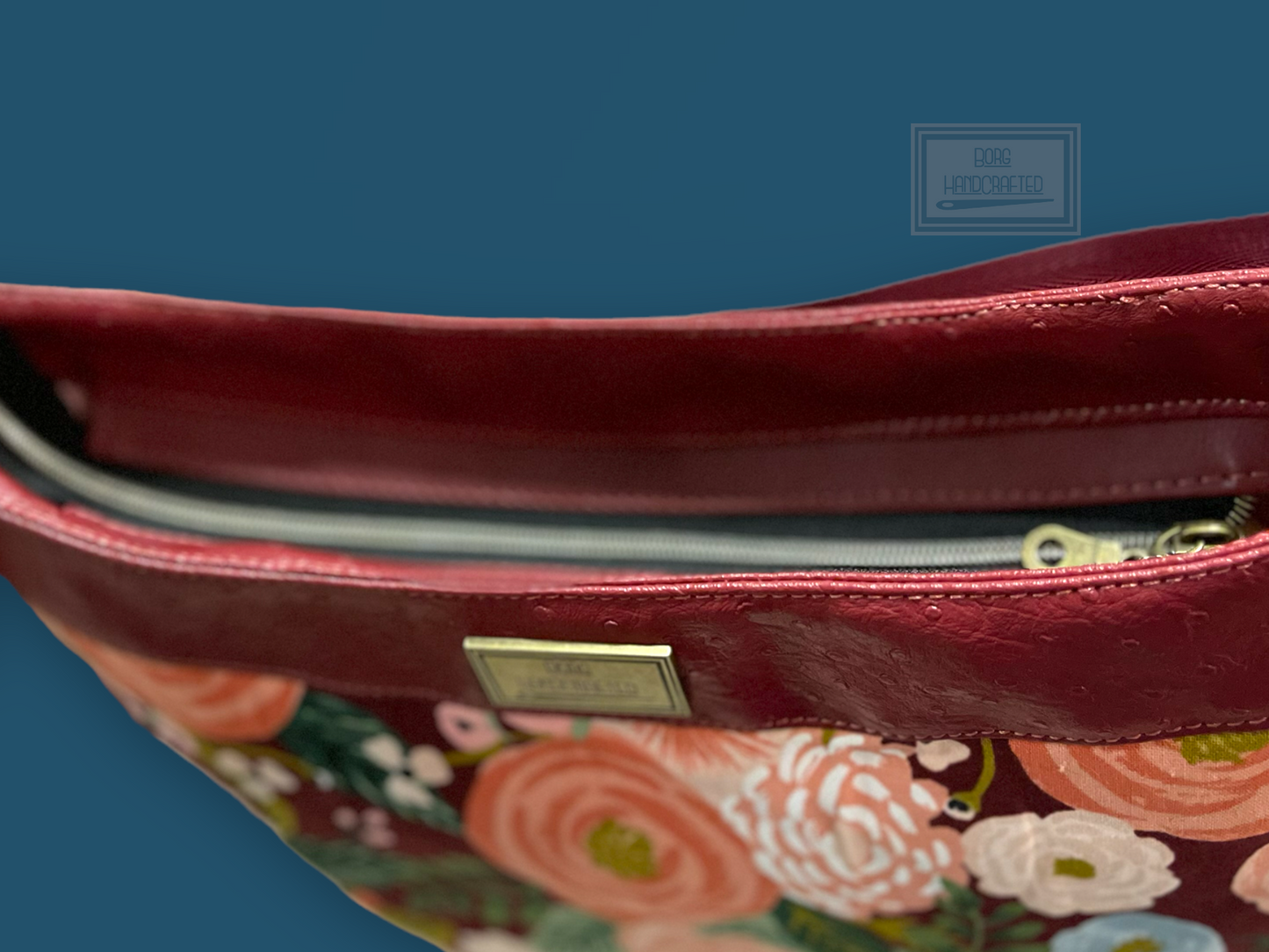 Burgundy Daisy Crossbody bag