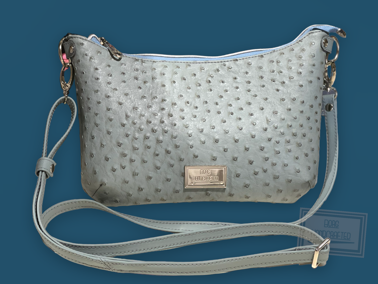 Sirona fauxostrich crossbody bag