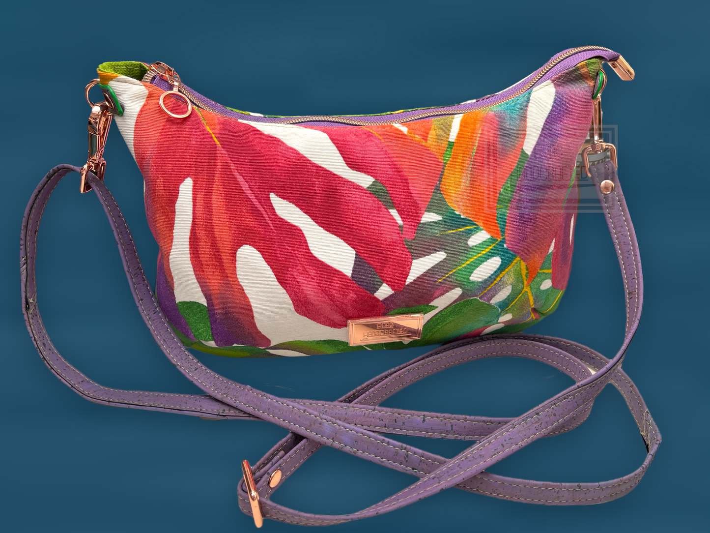 Sirona palm print crossbody bag